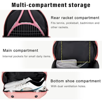 Goloni Tennis Backpack - Professional Tennis Bag for Men & Women - color: Orange
