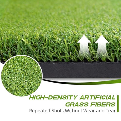 Bltend Golf Mat: 5x4ft & 5x5ft Heavy-Duty Golf Hitting Mats Practice Outdoor/Indoor, Elite Dense Artificial Turf Matt Training Aid for Backyard/Garage/Driving Range/Simulators
