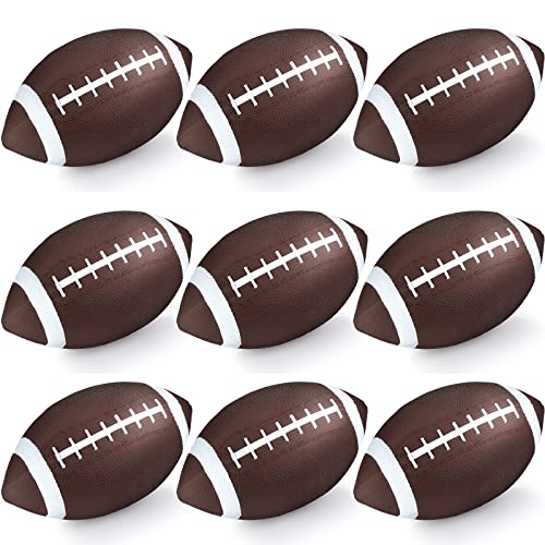 Jerify 9 Inch Rubber Footballs Inflatable Football Bulk for Kids Comfortable Grip for Junior Youth Toddler Outdoor Playground