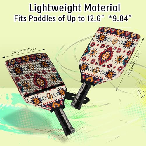Pickleball Paddle Cover with Pockets and Handle Strap, Racket Sleeve and Ball Holder Organizer, 1 Pcs - color: silver