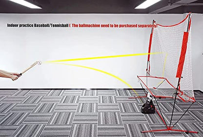 Nets for Tennis Ball Machine(10lb),Ball Recycling Net Also for Baseball/Golf/Cricket(Diameter<2.95in),Portable and Easy to Disassemble;Solo Practice Tennis Indoor&Outdoor(New)