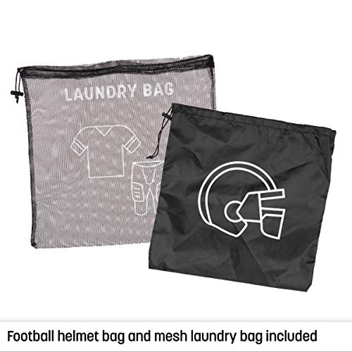 CHAMPRO Varsity Football Equipment Bag With Shoulder Carry Strap, Laundry and Helmet Bags