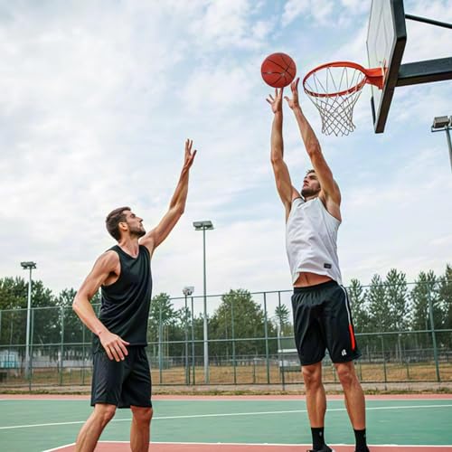 Aoneky Indoor/Outdoor Rubber Basketball with Pump - Size 1/2/3/5/6/7 Basketballs