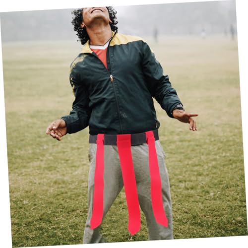 Kisangel Adjustable Flag Football Belt for Teens Adults Multi Use Rugby Waist Belt for Outdoor Sports Training Sessions Enhances Game Fun Competition