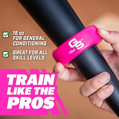 GoSports Baseball and Softball Bat Weight – 16 oz Bat Donut for Youth and Adult, Baseball & Softball Bat Accessories