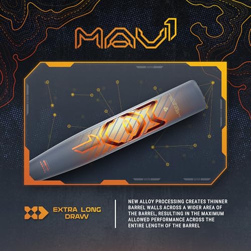 Easton 2025 | MAV1 Baseball Bat | BBCOR | -3 Drop | 2 5/8" Barrel | 1 Pc. Alloy