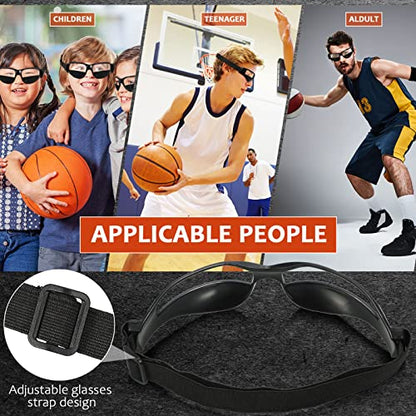 Weewooday Basketball Dribbling Goggles Basketball Training Goggle Dribble Specs Goggle for Team Training Aid Sport Equipment