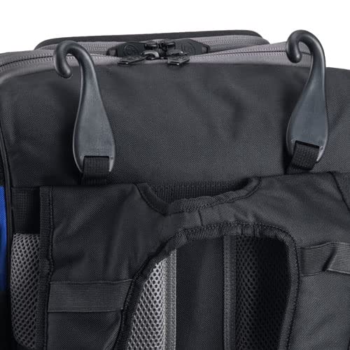Tournament Backpack Baseball Bag, Large Capacity Bat Holder, Softball Bag with Shoe Compartment and Fence Hook, Royal/Black