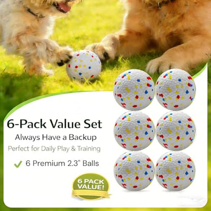 Dog Toy Balls, 2.3 Inch ETPU Material, Replacement Balls for Automatic Ball Launcher Machine, Perfect for Small & Medium Dogs, Perfect for 2.3 Inch Automatic Launcher - color: yellow