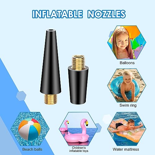 14PCS Bicycle Valve Adapter DV SV AV Converter,Presta Schrader Valve Adapter, Ball Pump Needle, Inflation Needle, Tire Valve Caps,Air Pump Needle Set for All Bike,Sports Ball,Pump,Inflatable Equipment