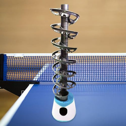 kowaku Table Tennis Robot Portable Table Tennis Equipment Launcher Automatic Table Tennis Serve Machine for Beginners Training - size: Holds 50 Balls