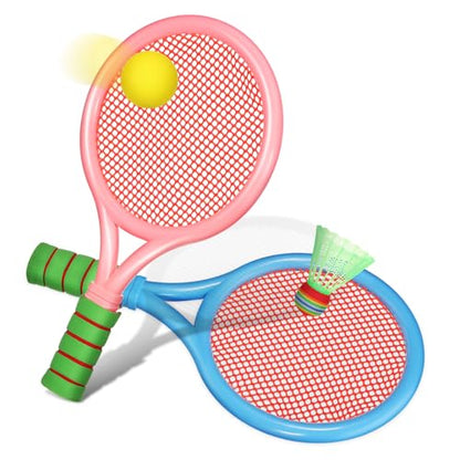 1Set Badminton Racket with Rackets for Sports Kit for Boys and Enhances Coordination Physical Skills