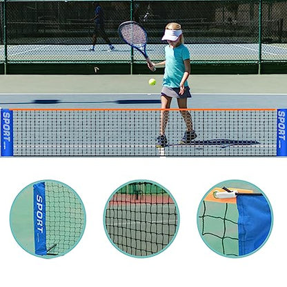 Badminton Pickleball Net, Polyester Badminton Net Replacement, Kids Adult Volleyball Training Net for Tennis, Volleyball, Only Tennis Net,No Include Pole - size: 5.1m