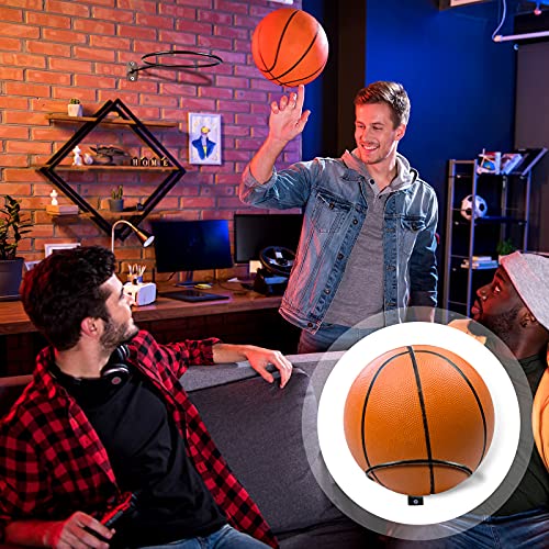 Threan Basketball Holder Wall Mount, Sports Ball Storage Display Rack for Basketball Football Volleyball Soccer, Metal Black Ball Holder, Room Decor Saver Storage Display