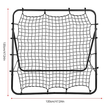 banapoy Football Rebound Target Net, Adjustable Soccer Training Equipment with Foldable Design for Passing, Shoots, Goalkeeper Practice in Clubs, Schools, Outdoor