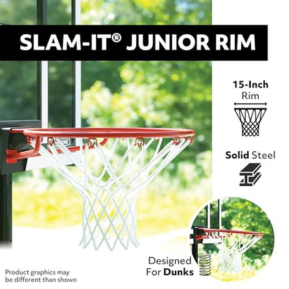Lifetime Youth Portable Basketball Hoop, Adjustable Height 5.5-7.5 Ft, 30-Inch Shatterproof Fusion Backboard