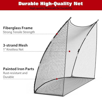 Golf Practice Hitting Net, 10 x 7 ft x 3 ft Portable Golf Nets Personal Driving Range for Swing Chipping, with Carry Bag for Backyard Outdoor Indoor Use