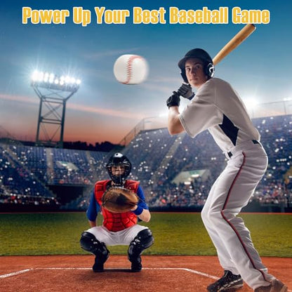 Baseball Glove Break-in Kit, 6-Piece Set with 1 Wooden Solid Construction Glove Mallet, 2 Elastic Wraps, 2 Locks, 1 Plastic Practice Ball - Baseball Hammer for Adult & Youth Glove Break-in and Shaping - size: Black-Glove Break-in Kit