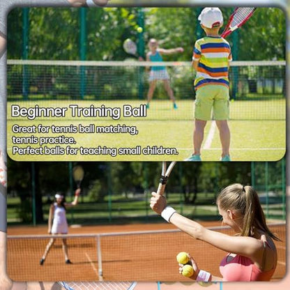 Magicorange Tennis Balls, 12 Pack Advanced Training Tennis Balls Practice Balls, Come with Mesh Bag for Easy Transport, Good for Beginner Training Ball