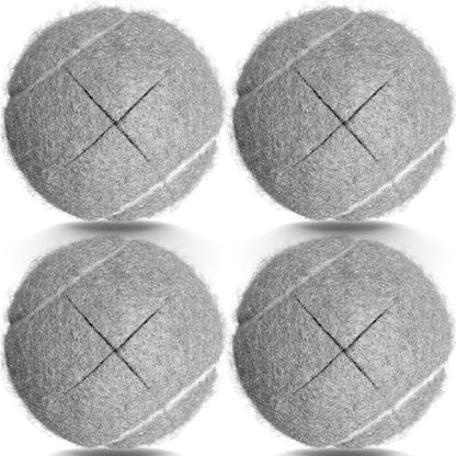 Tennis Balls for Walkers, Pre Cut Walker Glide Balls for Chairs, Desks, Furniture Legs and Floor Protection, Heavy Duty Long Lasting Felt Pad Glide Coverings - 4PCS Gray - color: Gray-4PCS