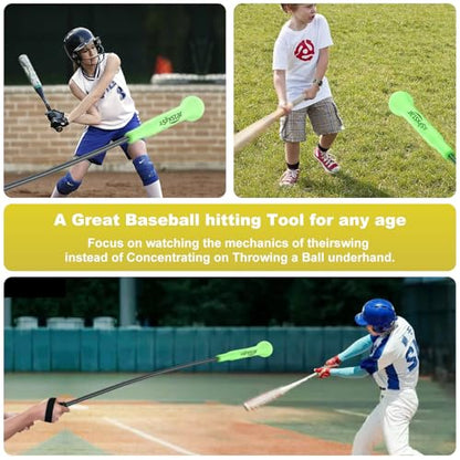 Baseball Hitting Trainer,Baseball Training Equipment, Baseball Batting Practice Equipment Baseball and Softball Hitting Stick - style: Baseball Swing Trainer