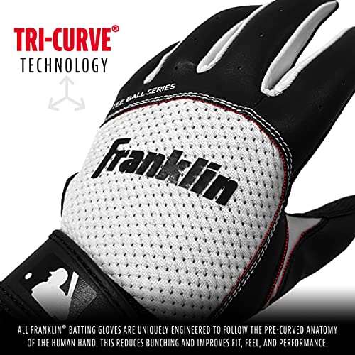 Franklin Sports MLB Teeball Flex Series Batting Gloves - color: Black/White, size: Youth X-Small