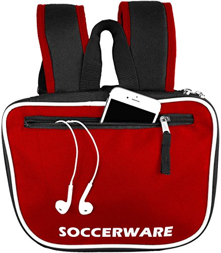 Soccer Backpack with Ball Holder Compartment - for Boys & Girls | Bag Fits All Soccer Equipment & Gym Gear (Black) - color: Red