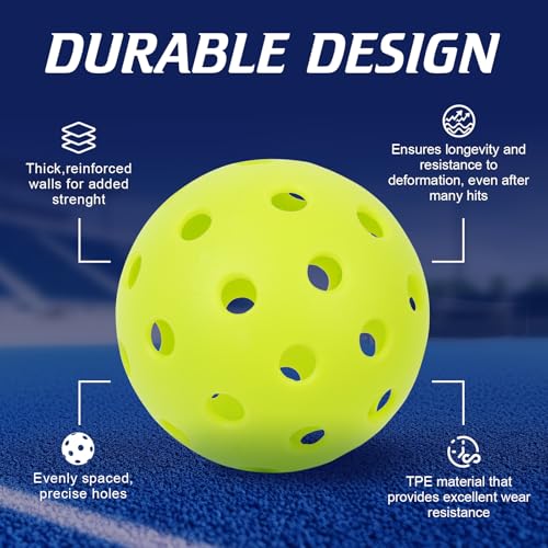 Pickleball Paddles Set, T700 Carbon Fiber Pickleball Paddles, a Lightweight Pickleball Paddle Suitable for Intermediate and Professional Players - color: Green Ball