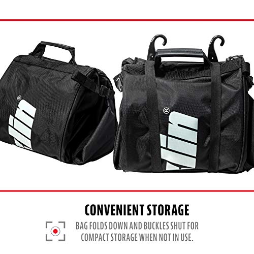 Franklin Sports Traveler Roller - Baseball and Softball - Equipment Bag - Compartment- Black - 1680D Polyester - Water Resistant- Black