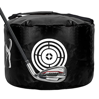 Golf Impact Bag - The Perfect Swing Trainer & Gift for Golf Enthusiasts - color: BLACK