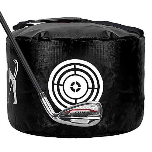 Golf Impact Bag - The Perfect Swing Trainer & Gift for Golf Enthusiasts - color: BLACK
