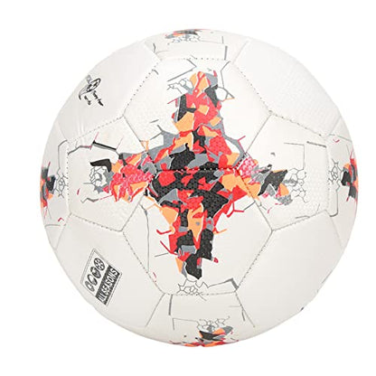 Soccer Balls Size 5 Explosion Proof Training Football Double Layer Kick with Concealed Air Nozzle and PU Cover for Lawn Sand Beach Game Training