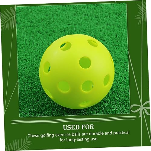KOMBIUDA Golf for Golfing Training Golfing Hollow-Out Balls Golfing Training Balls Practice Balls Indoor Balls - color: Green