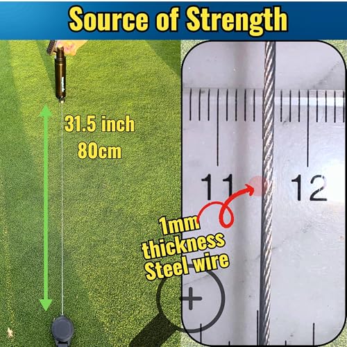2-pack, 2025 Steel Wire Retractable Clip, Golf Water Brush, Golf Accessories, Golf Club Cleaner, 5oz, Perfect Golf Gift for Men & Women, Golf Club Spray Brush, Golf Item, USA company, White