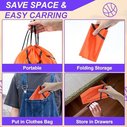 12 Pack Basketball Drawstring Backpack,Drawstring Backpacks Bulk,Large Capacity, Reliable Material,for Sports Teams(Basketball) - color: Basketball