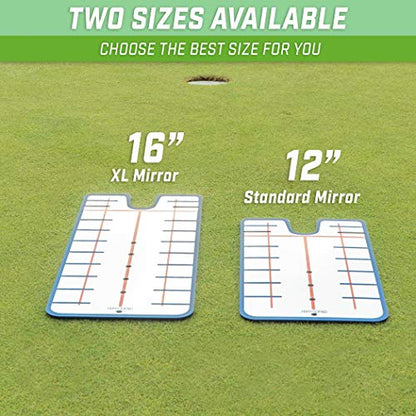 GoSports Golf Putting Alignment Mirrors - Designed by Golfers for Golfers - size: 12" Standard