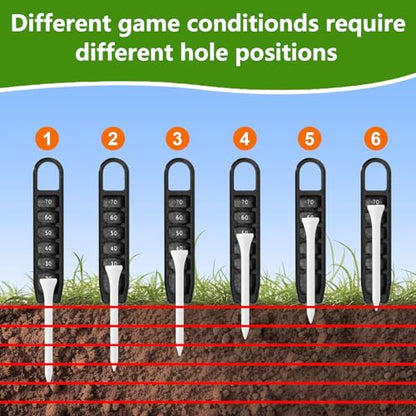 7Pcs Golf Accessories Kit, Include Golf Club Cleaner Towel Ball Bag Divot Tool Score Counter Range Chart Card Tee Elevator