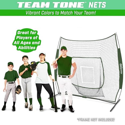 GoSports Replacement 7 x 7 ft Baseball Net - NET ONLY - Frame NOT Included - Choose Your Color - color: Green