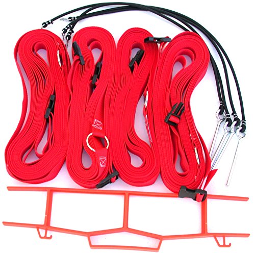 Home Court 1-inch Adjustable 8-Meter Grass Setup Boundary - M817AG - color: Red