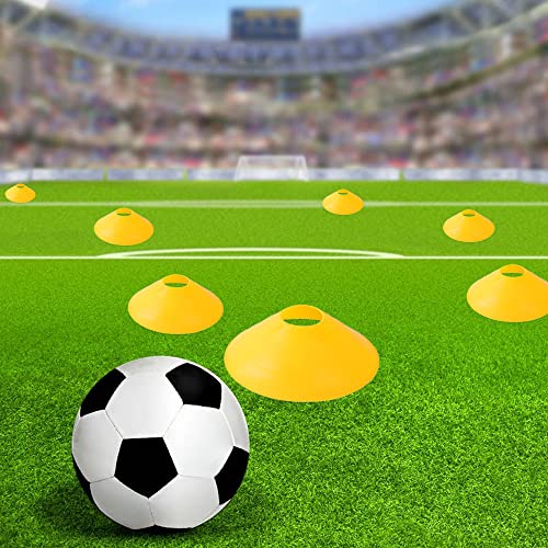 10/20/50 Pcs Agility Soccer Cones Portable Football Training Disc Cones Sports Cones for Drills, Field, Workout