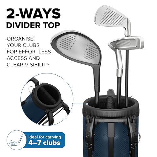 NovaTour Par 3 Golf Bag, Ultra Lightweight, Small Golf Bag for Par 3 and Executive Courses - color: Atlantic Blue