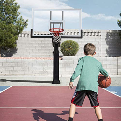 Katop Professional Basketball Rim, Heavy Duty 18 Inch Basketball Rim Replacement with Nylon Net Indoor and Outdoor, Standard Goal Reinforced Mounting Bracket Fit 5"x5",5"x4",5"x3",4"x3" Backboards - color: 1-springs basketball rim