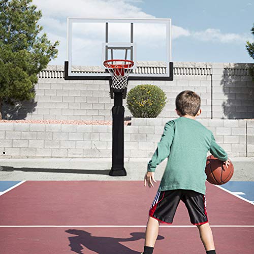 Katop Professional Basketball Rim, Heavy Duty 18 Inch Basketball Rim Replacement with Nylon Net Indoor and Outdoor, Standard Goal Reinforced Mounting Bracket Fit 5"x5",5"x4",5"x3",4"x3" Backboards - color: 1-springs basketball rim