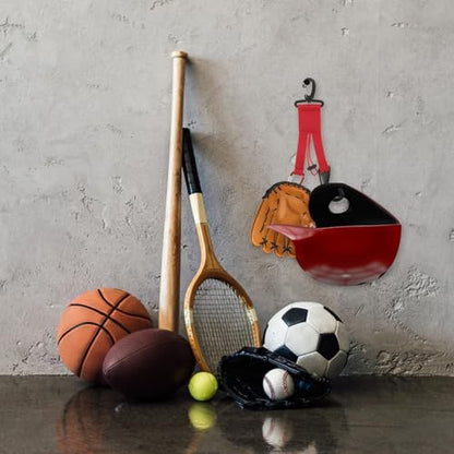 KESYOO Baseball Gear Holder Multi-Functional Hooks for Bats Gloves and Helmets and Lightweight Design for Sports Equipment Organization for Players and Fans