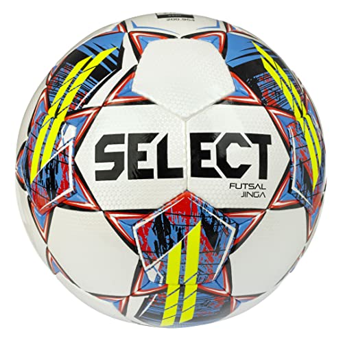 Select Select Jinga Futsal Ball - color: White V22 - 6-Ball Pack, size: Senior(Size 4)