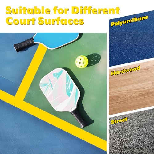 Pickleball Court Tape Outdoor Yellow Marking Line - 212 ft x 2 in Full Size Court Floor Sports Marking Tape for Pickle Ball, Tennis, Badminton, Car Park, Backyard, Water-Resistant & Tear Resistant