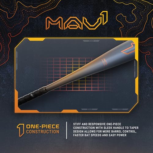 Easton 2025 | MAV1 Baseball Bat | BBCOR | -3 Drop | 2 5/8" Barrel | 1 Pc. Alloy