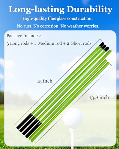 Golf Alignment Sticks and Angle Holder Kit, Golf Training Aid Angle Adjustable, Golf Swing Trainer Golf Accessories and Swing Aiming, Putting Aids, Golf Gifts Accessories for Beginner Men Women Father