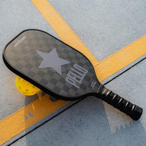 PELLO Carbon Fiber Pickleball Paddles | USA Pickleball Approved | Professional Polypropylene Honeycomb Core | Perfect Balance of Power & Control | Pickle Ball Racquet with Neoprene Case - style: PXII