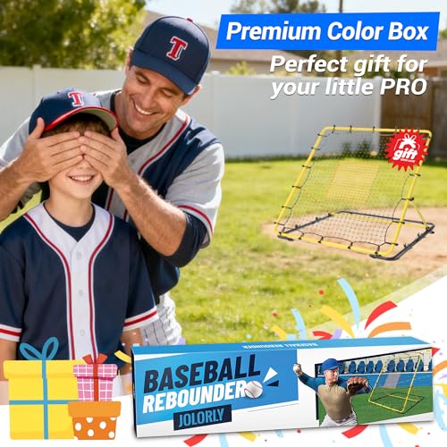 Heavy Duty Baseball Rebounder Net Fielding Trainer Pro Softball Pitch Back Bounce Pitchback for Ground, Line Drive, Fly Ball Return Settings